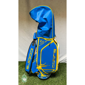Cobra 6-Way Golf Staff Bag 2018 100th PGA Championship Yellow/Blue w/ Rainhood