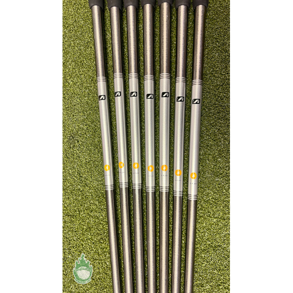 Used Aerotech Steelfiber i110cw 110g S-Flex Iron Shafts 4-PW Taper Tip .370