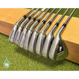 Used RH TaylorMade M6 Irons 5-PW/AW/SW KBS MAX 85g Stiff Flex Steel Golf Set