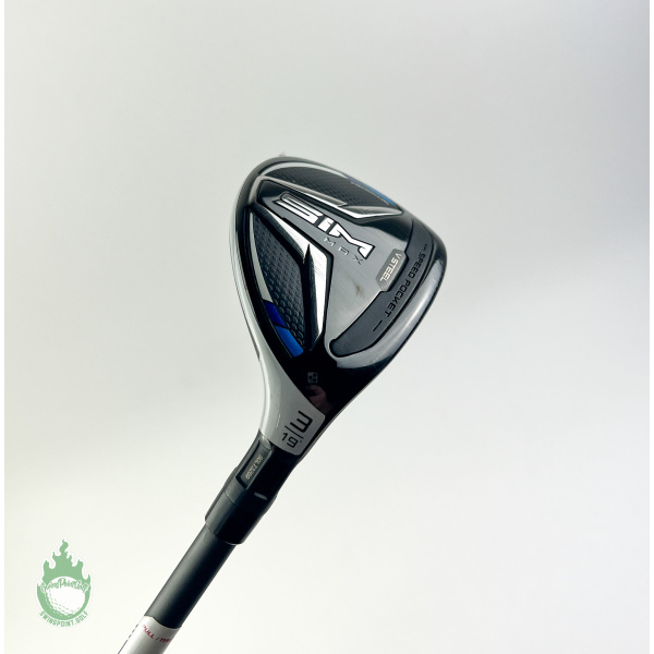 RH TaylorMade SIM MAX 3 Hybrid 19* HZRDUS X-Stiff Flex Graphite Golf ...