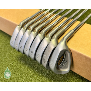 Used Ping Green Dot i3 Blade Irons 4-PW/SW JZ Stiff Flex Steel Golf Club Set