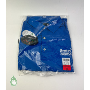 New Greg Norman Golf Polo Shirt Mens Sz XL Blue Sentry Tournament of Champions