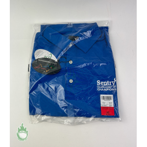 New Greg Norman Golf Polo Shirt Mens Sz XL Blue Sentry Tournament of Champions