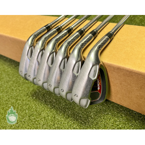 Used RH TaylorMade Burner Plus Irons 5-PW 85g Uniflex Steel Golf Club Set