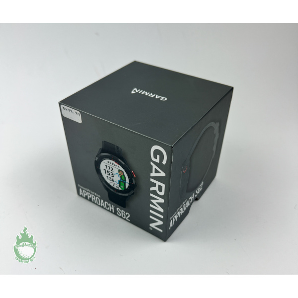 New Garmin Approach S62 Watch Golf Rangefinder Black Bezel