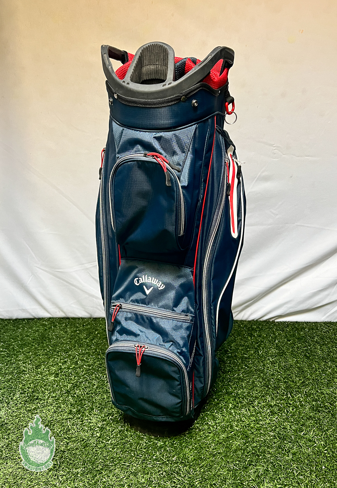 Used Callaway X-Series 14-Way Golf Cart Carry Golf Bag Blue/Red Ships ...