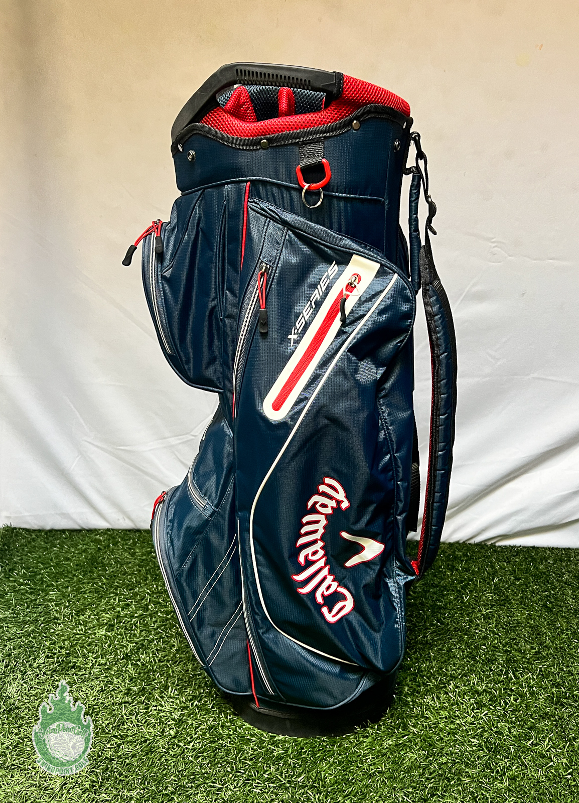 Used Callaway X-Series 14-Way Golf Cart Carry Golf Bag Blue/Red Ships ...