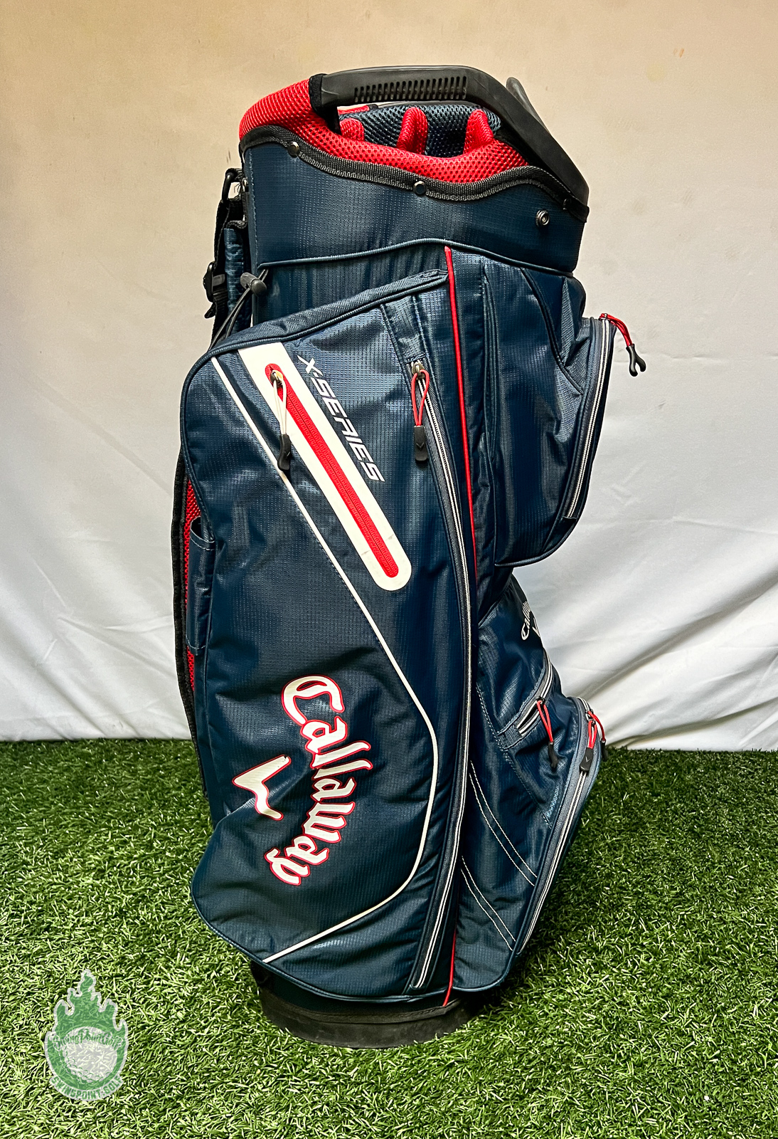 Used Callaway X-Series 14-Way Golf Cart Carry Golf Bag Blue/Red Ships ...