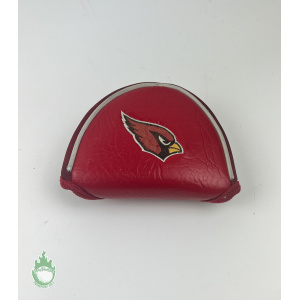 Used NFL Arizona Cardinals Embroidered Mallet Putter Golf Club Headcover