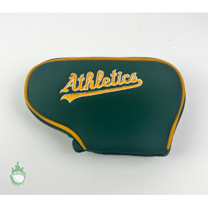 Used MLB Oakland Athletics A's Embroidered Blade Putter Golf Club Headcover