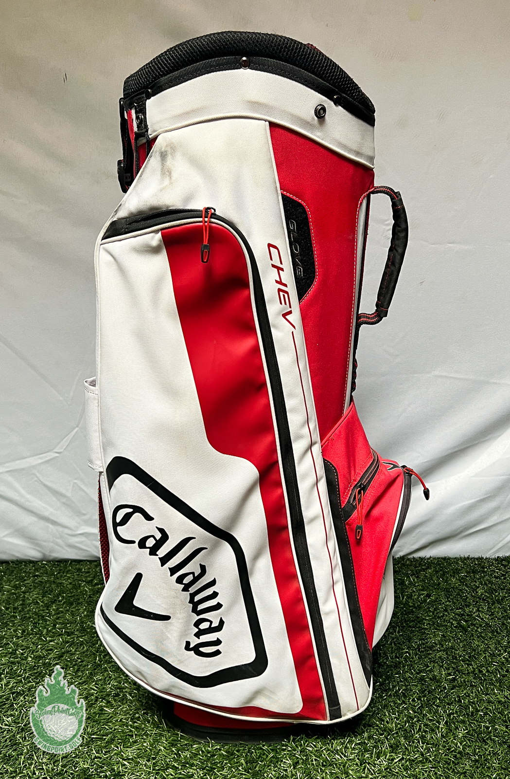 Callaway CHEV ORG 14 Golf Cart Carry Bag Red/White With Southern ...