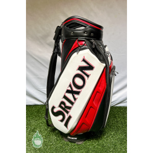 Gently Used White/Black Srixon Z Golf Staff Bag w/ Rainhood