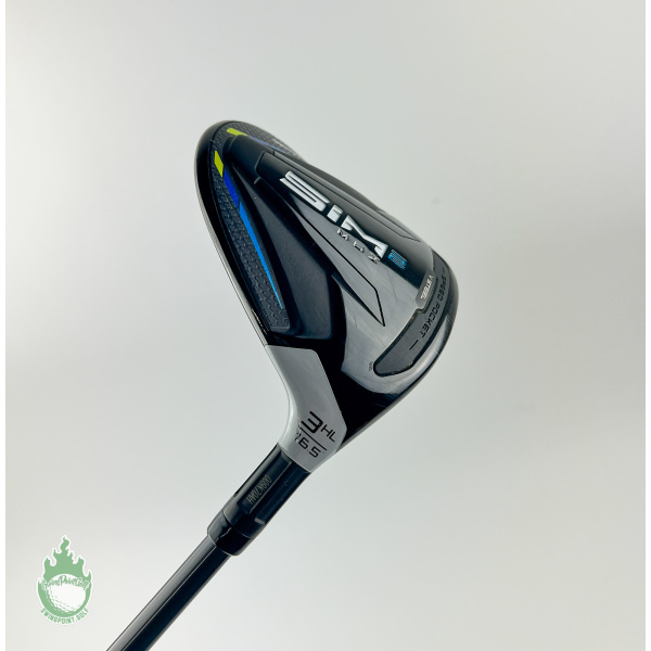 Used TaylorMade SIM 2 MAX 3HL Wood 16.5* Riptide 50g Regular Graphite ...