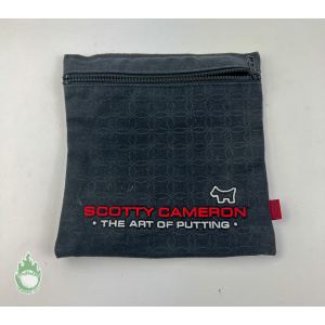Used Scotty Cameron Dog Canvas Zipper Bag with Pocket