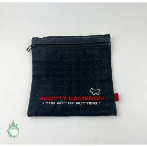 Used Scotty Cameron Dog Canvas Zipper Bag with Pocket