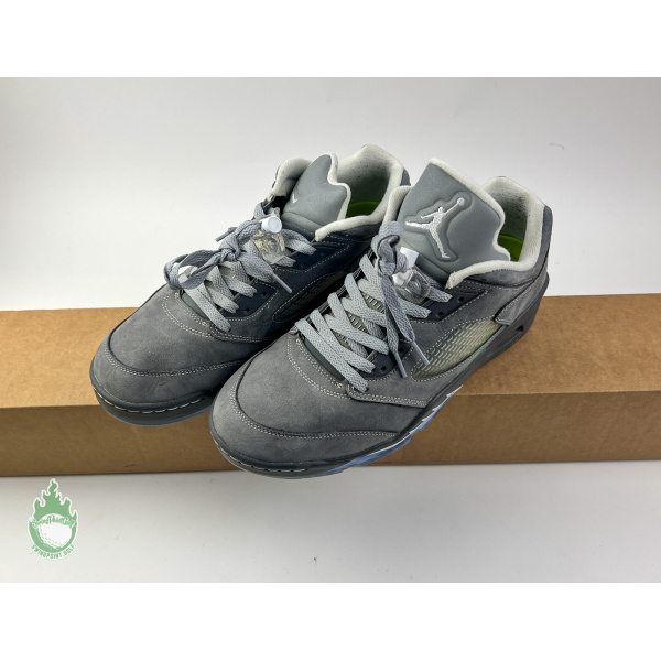 Used Nike Air Jordan Five Men's Golf Shoes Wolf Grey Size US 11.5