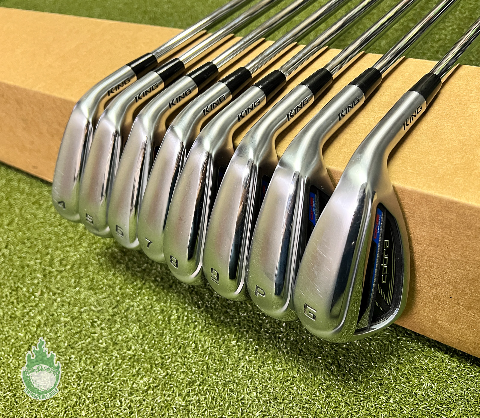 Used RH Cobra King RadSpeed One Length Irons 4-PW/GW S400 Stiff Steel ...