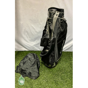 Gently Used TaylorMade Cart Carry Stand Golf Bag 6-way Black Rainhood Included