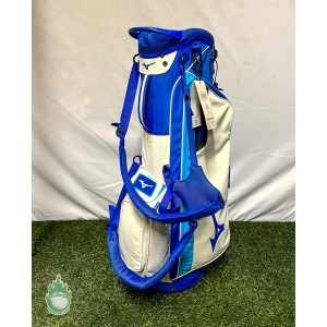 New 2021 Mizuno BR-D3 4-Way Stand Golf Bag Blue/White/Black With Tags
