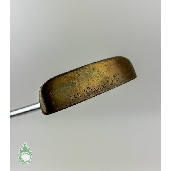 Used Right Handed Acushnet Bullseye Wide Flange 34R 34" Steel Putter Golf Club