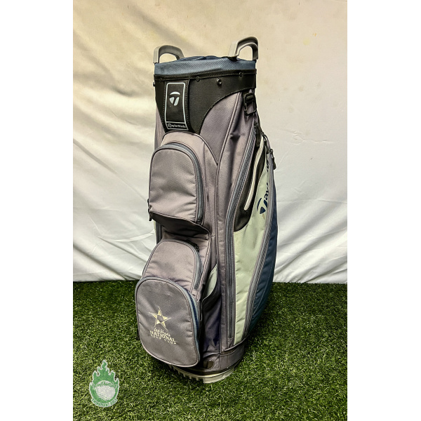 Used TaylorMade 14-way Golf Bag Dark Blue With Rainhood Las Vegas 