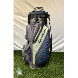 Used TaylorMade 14-way Golf Bag Dark Blue With Rainhood Las Vegas National