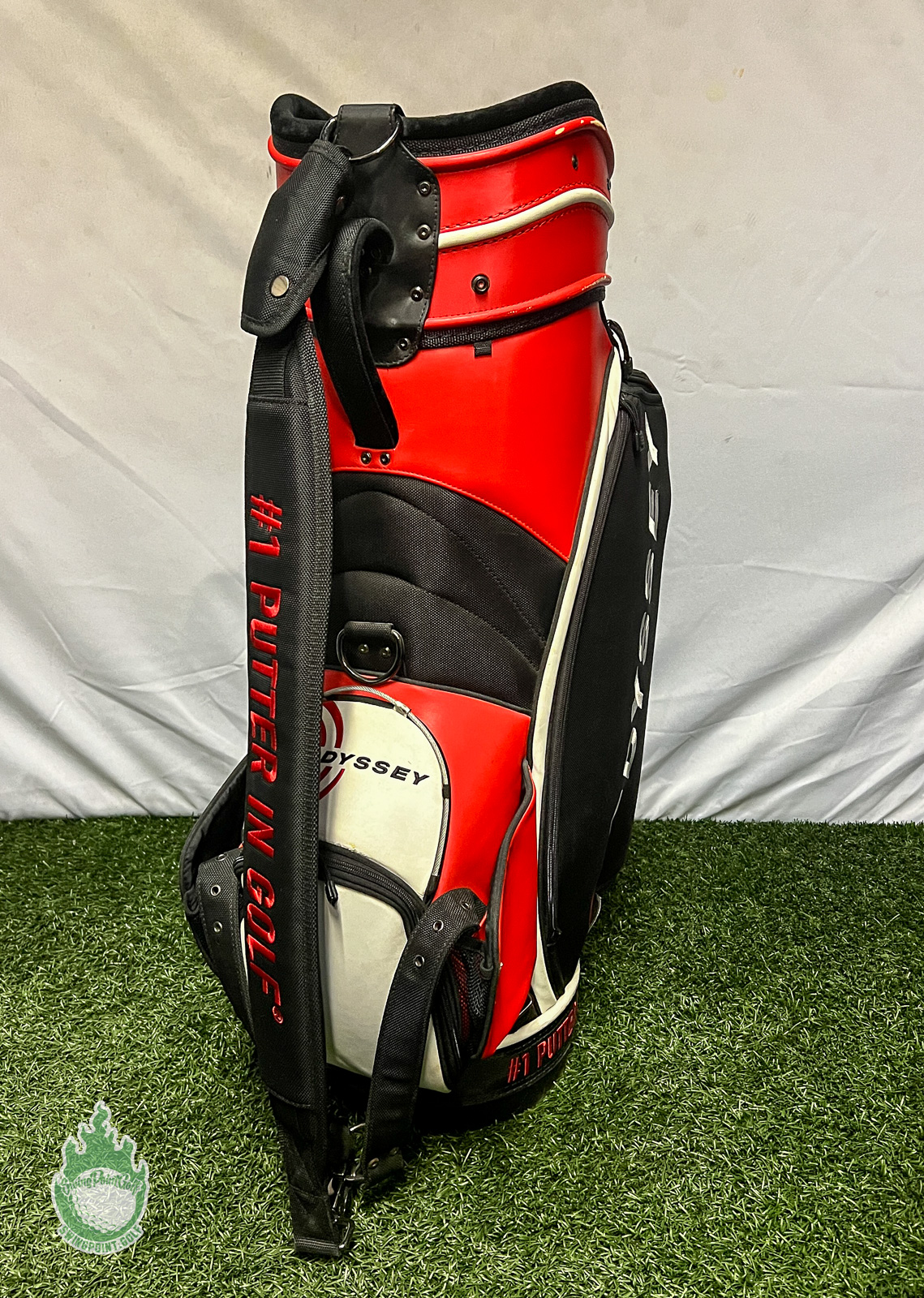 Odyssey Staff Golf Cart Carry Bag 6-Way White/Red/Black Free Shipping ·  SwingPoint Golf®