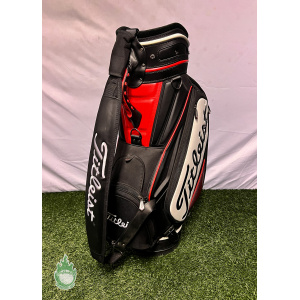 Used Titleist 6-Way Staff Golf Bag Black Name Embroidered