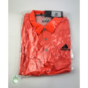 New with Tags Adidas Men's ClimaChill Golf Orange Polo Shirt Size: Small