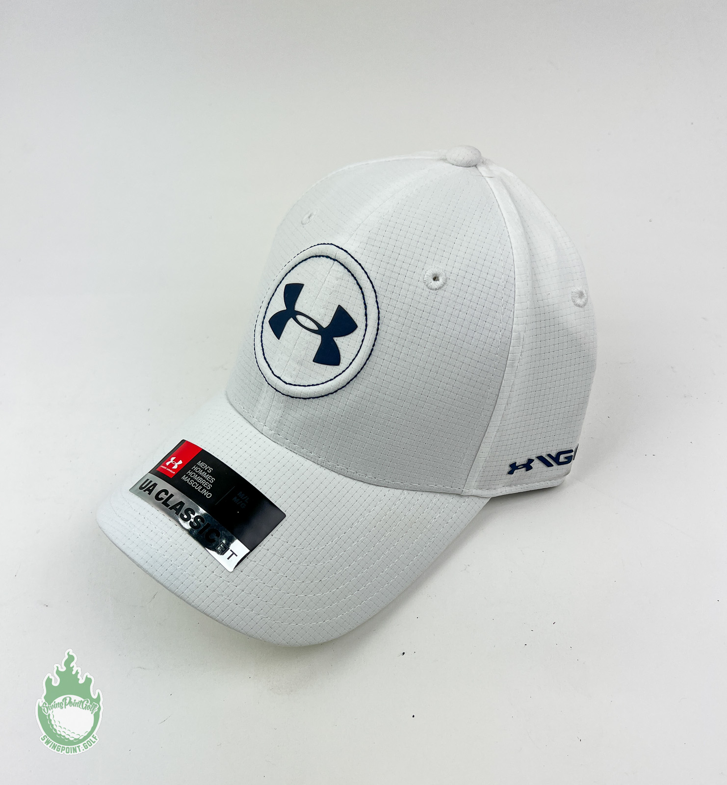 w/ Tags Under Armour Men's M/L Golf Hat White UPF 30 SwingPoint Golf®