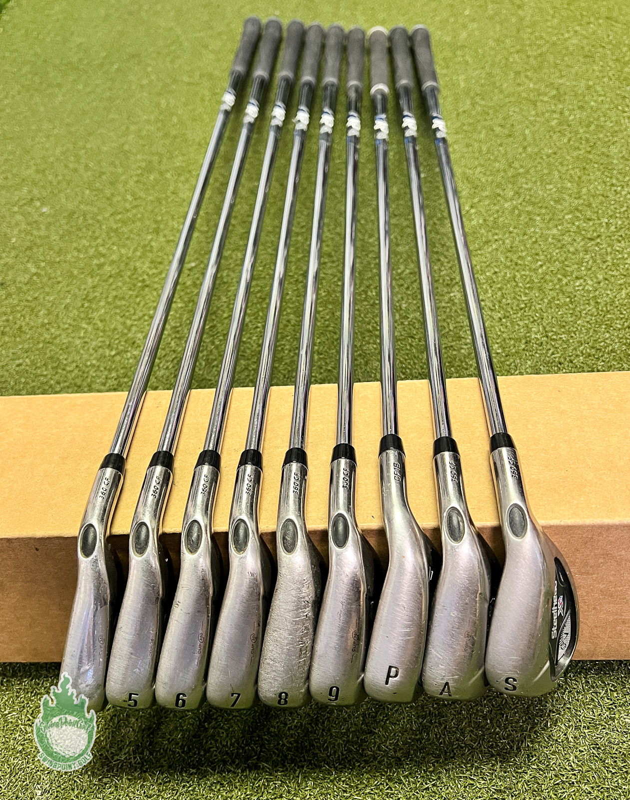 Used Callaway Steelhead XR Irons 4-PW/AW/SW XP 95 R300 Regular Steel ...