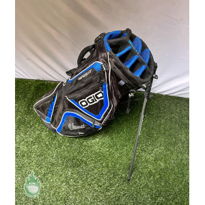 Black Ogio Vaporlite Woode 8-Way Divider Golf Stand Bag No Rain Cover. With  Logo