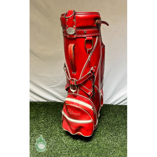 Vintage Leather Arnold Palmer Red Cart Golf Bag THE AXIOM, HOT-Z Made in  USA · SwingPoint Golf®