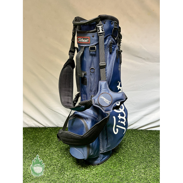 Gently Used Titleist Player 4 Golf Stand Bag 4 Way Divided Blue