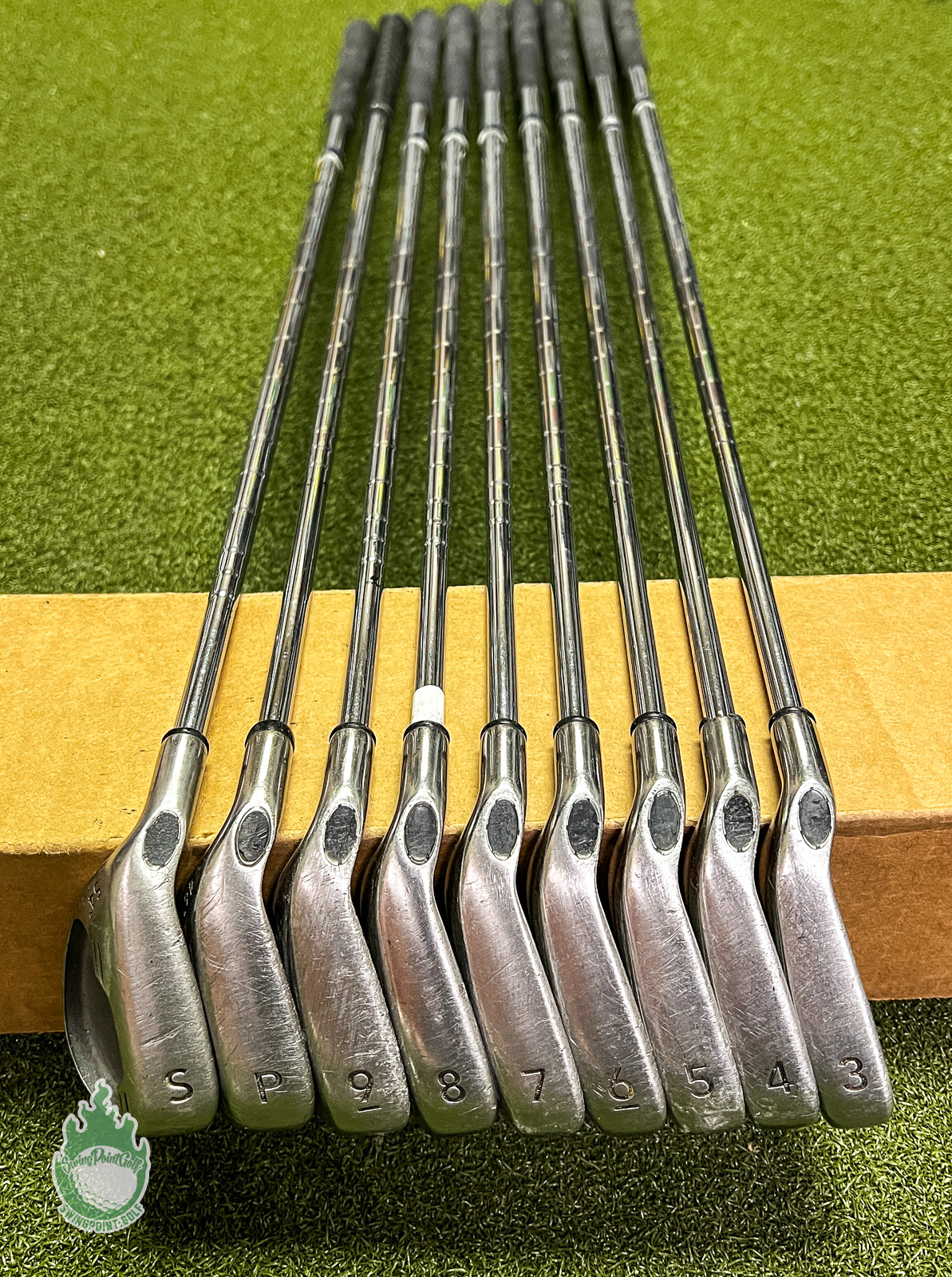 Used Left Handed Callaway Steelhead X-16 Irons 3-PW/SW Uniflex Steel ...