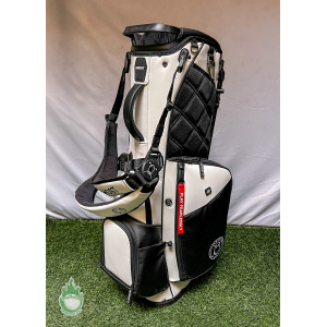 Used Ghost Golf White/Black 14-way Stand Bag