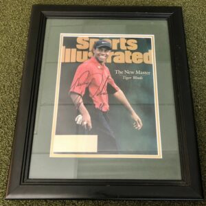 1997 Sports Illustrated The New Master Issue Signed By Tiger Woods And "Fluff"