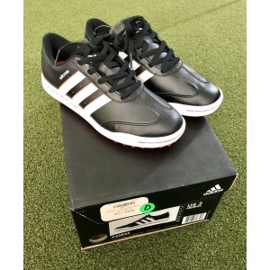 Adidas JR adicross V Junior's Spikeless Golf Shoe Size 3M Black/White/Red