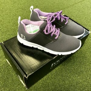 New FootJoy enJoy Women's Spikeless Golf Shoe Size 5M Charcoal/Violet