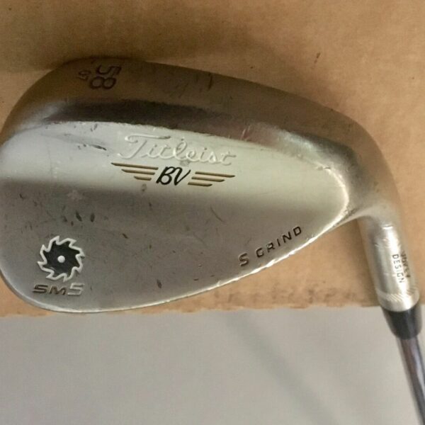 Titleist Vokey SM5 Tour Chrome S Grind Wedge 58*-07 Wedge Flex