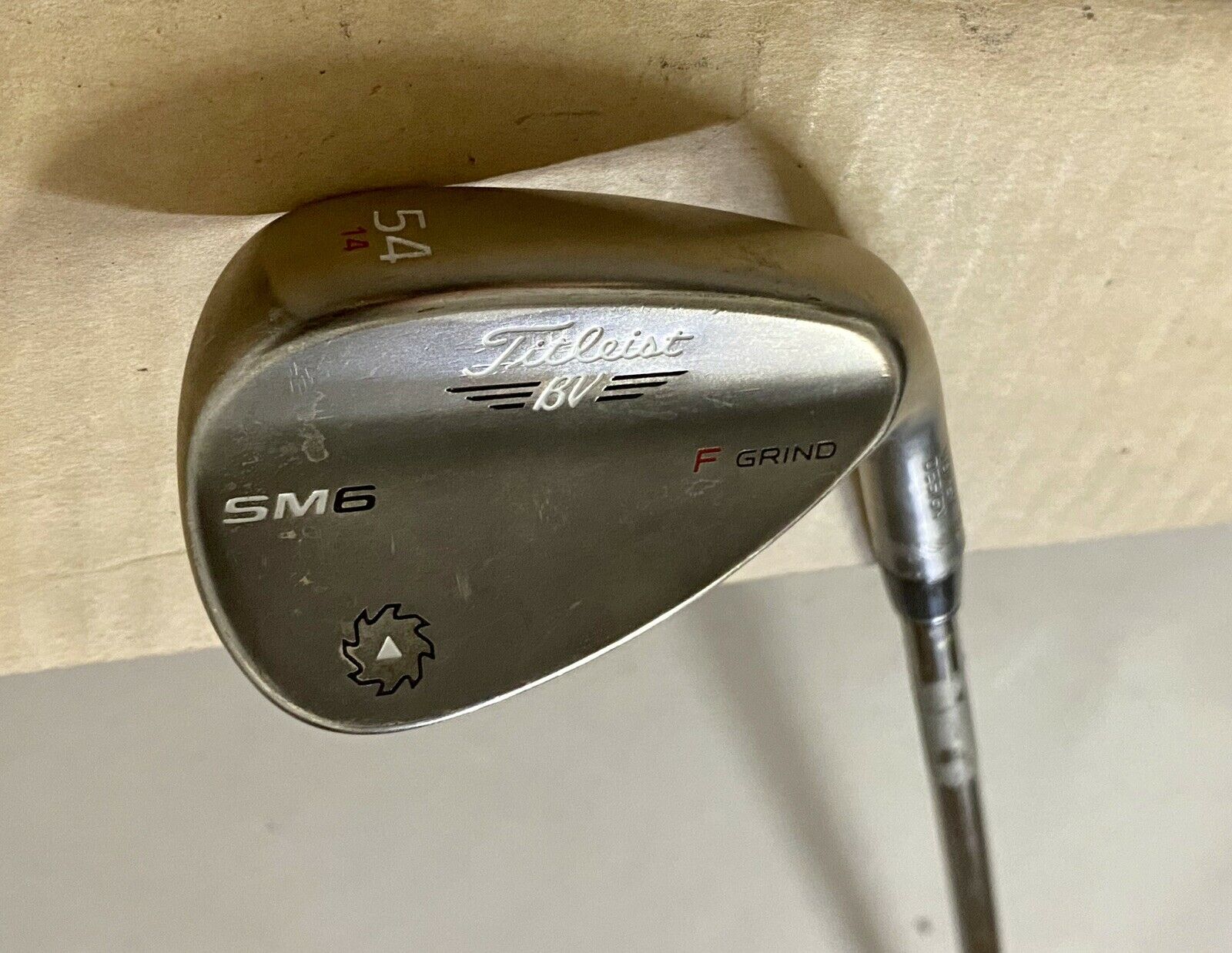 Titleist Vokey SM6 F Grind Wedge 54*-14 Prototype 125g F5 X-Stiff Graphite  Golf