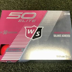 12 NEW Wilson Staff Fifty Elite Soft 50 Compression High-Visibility Pink Balls