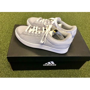 Adidas JR adicross classic Junior's Spikeless Golf Shoe Size 4M Gray/White