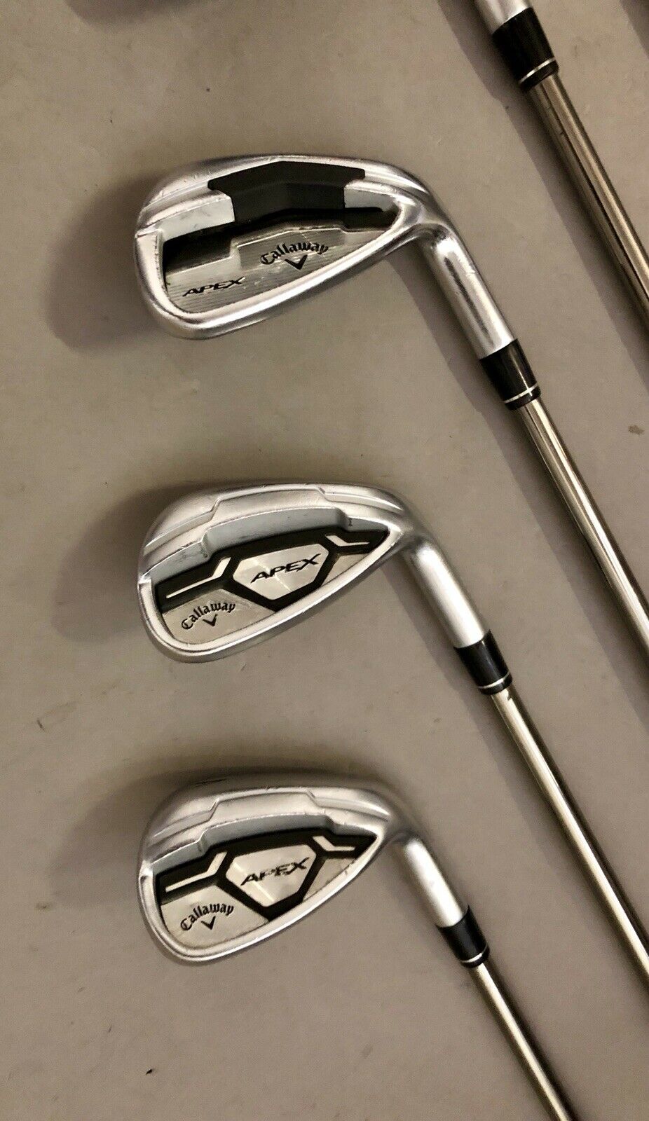 Callaway APEX Forged 16/CF16 Irons 6-PW/AW recoil Stiff Flex Graphite ...