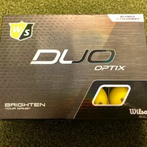 12 NEW 2020 Wilson Staff DUO OPTIX High-Visibility Matte Yellow Golf Balls