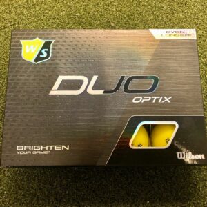 12 NEW 2020 Wilson Staff DUO OPTIX High-Visibility Matte Yellow Golf Balls