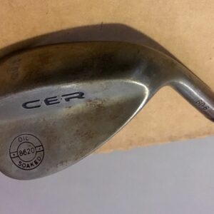 Used Right Handed C.E.R. 8620 Oil Soaked Wedge 60*-06 Stiff Flex Steel Golf Club