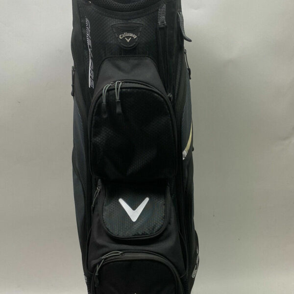 Callaway CHEV ORG 14 Golf Cart Carry Stand Bag All Black Ships