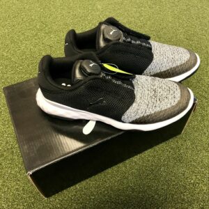 New Puma Grip Fusion Junior's Disc Spikeless Golf Shoe 3Y Medium Black-Quarry