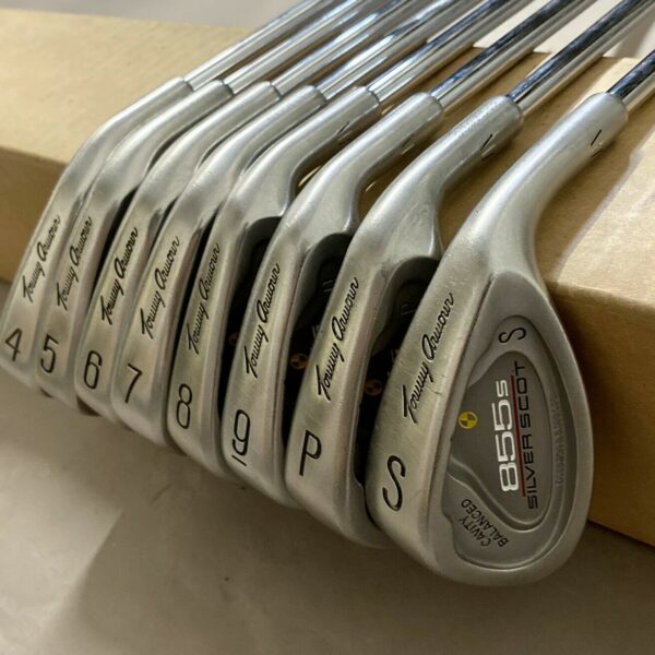 Used Tommy Armour 855S Silver Scot Irons 4-PW/SW Stiff Flex Steel